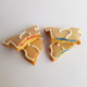 Biscuits bodies gender reveal. Bleu pour les garçons, rose pour les filles.