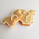 Biscuit body gender reveal. C'est une fille.